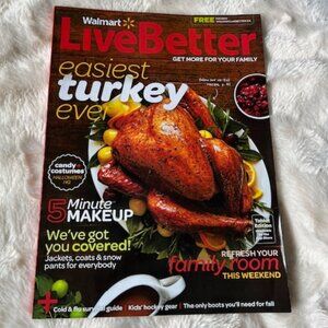 2/$20 Live Better Magazine Easiest Turkey Ever Thanksgiving Halloween Fall 2013